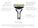 Dorco Pace 6+ Razor for Men: World’s First Six-Blade Design – Pivoting Head for Maximum Coverage – Built-In Fine Sculpting Trimmer – Lubrication Strip with Aloe and Vitamin E – 6 Blades + 1 Handle