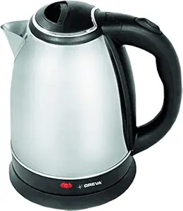 Oreva Stainless Steel 1.8 L Cordless Electric Kettle (Black)