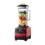 MEZCLADOR DE ALTA VELOCIDAD: Con 1000 vatios de potencia profesional y 2L de alta capacidad, tiene un rendimiento excelente. Se utiliza sin esfuerzo para nutrir batidos de proteínas y batidos verdes para las frutas, verduras, semillas y súper alimentos más resistentes. La mayor liberación de nutrientes y funcionamiento silencioso. Satisfacer las necesidades de toda la familia.