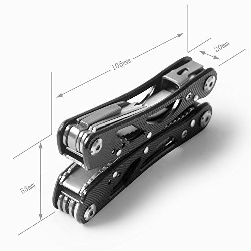 Becko schwarz 24-in-1 multifunktionale,zusammenklappbare und tragbare Kneifzange / Kombizange / gleitschutze elektrischen Werkzeug / Multifunktionswerkzeug Outdoor &Camping Zangen-Set - 2