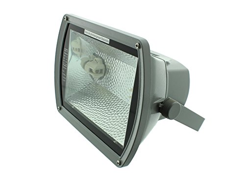 HQI Flutlicht Strahler TJW 2 70 Watt silber ohne Leuchtmittel symmetrich Reitplatzbeleuchtung Hallenlampe Fluter Scheinwerfer Sporthallenbeleuchtung
