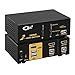 Produktbild USB HDMI KVM Switch 2 Port + Kabel Kits Unterstützt Auto Scan 1080p 3D, PC Monitor Tastatur Maus Schalter für Computer Server Laptop DVR NVR Desktop CKL-92H