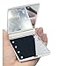 Women Ladies Make Up Cosmetic Compact Portable Folding Pocket Mirror with 8 Led Light White