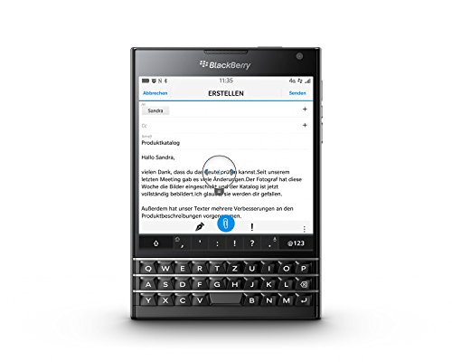 BlackBerry Passport Smartphone, Nano-SIM, Memoria 32 GB, Nero [Germania]