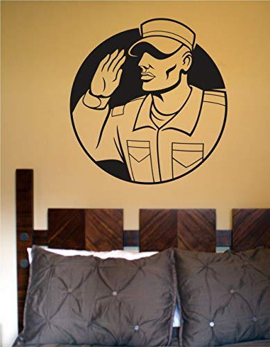 Preisvergleich Produktbild Militärsoldat Wandtattoo Vinyl Muster Für Autofenster LKW Aufkleber Aufkleber Hübsche Kinderzimmer Abnehmbare Innen DecorS57 * 54 cm