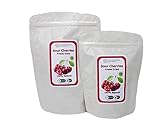 Sin gluten Guindas liofilizadas 100% naturales, sin gluten, sin azúcares añadidos, sin conservantes, merienda de fruta saludable (100g)