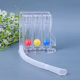 BLINE Deep Breathing Lung Exerciser Lung Strengthener Three Ball Incentive Spirometer Incentive Respirometer Respiratory Exerciser Device