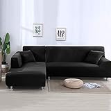 Dieser L-förmige Sofabezug besteht aus zwei Teilen, einer für das Chaise und das andere für das Hauptssofa. Wenn Ihr Sofa ein Ganzes ist, ist es nicht leicht zu entfernen und zu trennen, bitte achten Sie darauf, zu kaufen.
