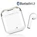 Price comparison product image Bluetooth Headset 5.0, Wireless Earbuds, Built-in Hands-Free Microphone and Charging Box, Noise-Reduction high-Definition 3D Stereo, for in-Ear Apple Airpods Android/iPhone/Samsung, etc. (White)