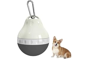 DONGKER Borraccia Portatile per Cani, 200ML Bottiglia da Viaggio per Cani Gatti, Dispenser per Acqua con Corpo Pieghevole in Silicone e Fibbia di Sospensione, per Piccoli Animali Passeggiate Escursioni