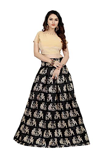 Wear GALLERY Womens Banglori Satin Semi-stitched Long Skirt and Top (Red, Free Size) RS.281 (88.00% Off) - Amazon