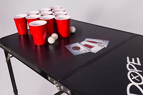Red Celebration Tavolo Di Beer Pong Dope Logo Original Alta Qualità Dimensioni Ufficiali Della Concorrenza Resistente Ai Graffi E Antispruzzo