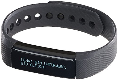 newgen medicals Bluetooth-4.0-Fitness-Armband FBT-25 m. Nachrichtenanzeige, OLED, IP67 - 3
