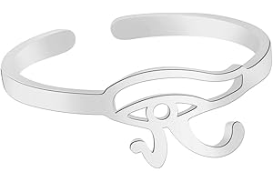 kkjoy Anello dell'Occhio in Acciaio Inossidabile Anelli Aperti Regolabili da Dito Gioielli di Halloween Per Donne Uomini