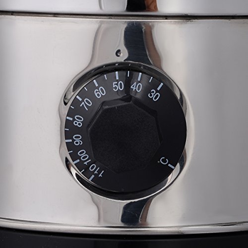 6L Glühweinkessel Glühweinkocher Glühweinautomat Heißgetränkeautomat Heißwasserkessel Wasserkocher Teekocher Glühweintopf Thermostat - 6