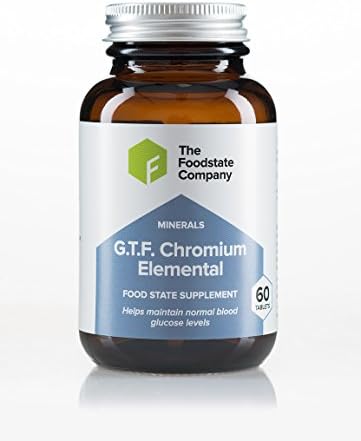 The Best 100% Food Based Chromium Made from Broccoli That The Body Can Absorb Use and Retain Properly - Ideal for Vegans and Vegetarians - 60 Tablets