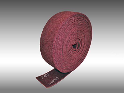 10 m Schleifvliesrolle Körnung 400 - Schleifvlies, Vlies Rolle, Vliespads, Schleifpad, Polieren.