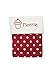 Spoilt Rotten Kids Red Polka & Cream Personalised Luxury Pram, Cot or Buggy Blanket. Embroidered With Any Name & Choice Of Spoilt Rotten Design Size is 90cm X 70cm. Gorgeous Quality Gift For Any God Child, Grandson, Granddaughter, Niece or Nephew.