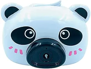 PIPALIYA Panda Shape Bubble Camera, Portable Bubble Maker for Kids Bubble Blower Machine with 2 Bubble Solutions Bubble Blower Toy for Childs, Girls, Boys