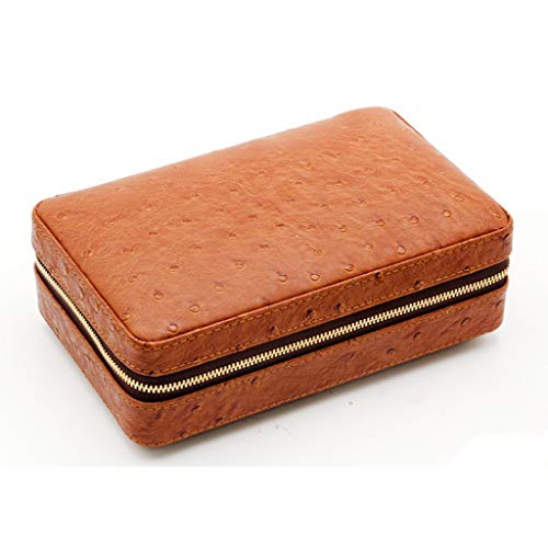 Preisvergleich Produktbild Zigarrenschachtel Zigarrenschachtel, Reise Tragbar Zigarettenschachtel Zedernholzfutter mit Zigarrenabschneider Zigarren-Humidore Cortex mit Luftbefeuchter Konstante Temperatur und Luftfeuchtigkeit Bi