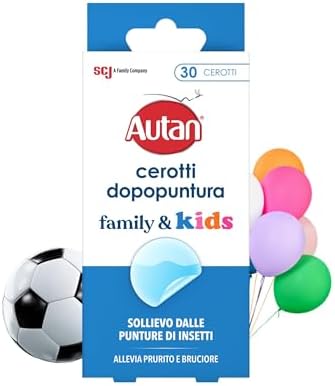 Autan Cerotti Dopopuntura, Azione Lenitiva su Punture di Zanzare, Tafani ed altri Insetti, Dispositivo Medico, Sollievo Immediato, Riduce Gonfiore e Arrossamento, 1 Confezione da 30 Cerotti