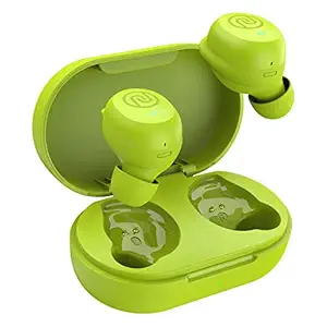 Noise Shots Neo 2 Wireless Earbuds with Gaming Mode, Powerful Bass, Hands Free Calling, Full Touch Controls, Fintips for Secure Fit and 20 Hour Playtime (Lime Green)