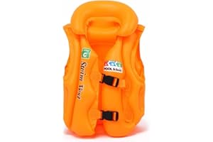STAREX Swim Vest for Kids, Inflatable Toddler Swimming Floaties with Adjustable Buckle & Independent Dual Airbags for Swimming Pool Beach River, Swimming Aids Suitable for 3 4 5 6 Years Old