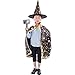 Produktbild SEWORLD Baby Halloween Kleidung,Niedlich Kinder Halloween Kostüm Zauberer Hexe Umhang Kap Robe und Hut für Jungen Mädchen(Schwarz,One Size)