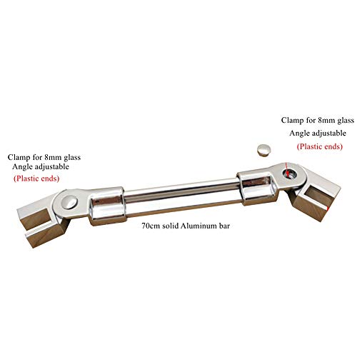 Preisvergleich Produktbild LukLoy Wassertropfstangen für Duschtür, Aluminium, unten