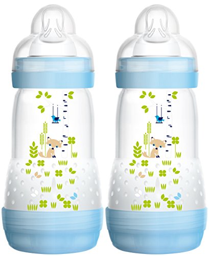 MAM Babyartikel 99921511 - Kit biberon (2 unidades), color azul, 260 ml