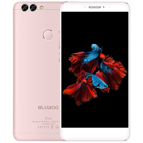 BLUBOOÂ® Dual 4G LTE Smartphone Android 6.0 5.5 Pollici Sharp FHD MTK6737T Quad Core 1.5 GHz, 2GB RAM + 16GB ROM, 13.0 MP + 2.0 MP Dual Posteriore Camera, Sensore di Impronte Digitali [Oro Rosa]