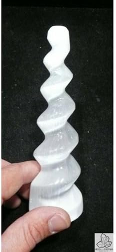 Vives Cortada Polished Tower in Selenite Spiral