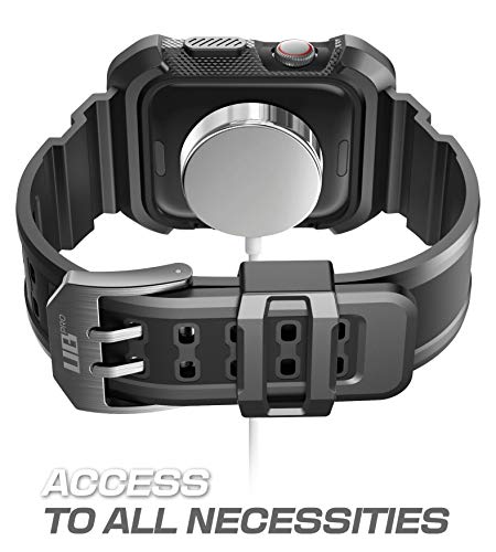 Supcase UB Pro - Funda y correa para Apple Watch de 42 mm  color negro