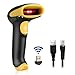 Produktbild LESHP BP9502BL Wireless 4.0 + USB 2.0 kabelgebundener Laser-Barcode-Scanner Handheld-Barcode-Leser Einfach zu bedienen (Schwarz & Gelb)