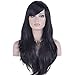 DAOTS 28" Wig Long Heat Resistant Big Wavy Hair Women Cosplay Wig (black)