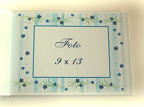 Kleines süßes Album/Gästebuch „Baby Bär“ blau zur Taufe/Geburt *HANDMADE* - 3