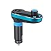 Produktbild COOSA Universal FM Transmitter Radio Adapter Auto Bluetooth Car Kit MP3 Player mit Freisprechfunktion, Dual USB-Lade 5V/2,1A Ausgang, Mikro SD/TF Card Reader Slot, AUX in (Blau)