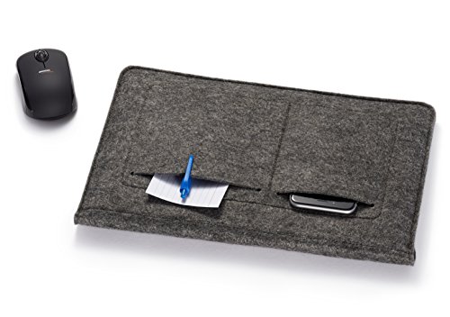 AmazonBasics Laptop-Tasche  Filz  f  r Displaygr    en bis 11 Zoll  27 94 cm   Grau