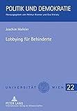 Image de Lobbying Fur Behinderte: Interessenvermittlung Am Beispiel Des Europaischen Behindertenforums in Der Europaischen Union
