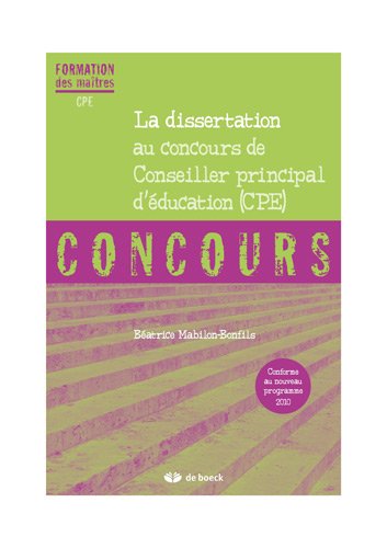 Télécharger La Dissertation au Concours de Cpe livre En ligne