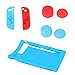 Produktbild Homyl 7 Stücke Videospiel Zubehörsatz Silikon Schutzhülle Gehäuse Kasten Abdeckung für Nintendo Switch Gamekonsole, Joy-Con Controller und Thumbstick Griffe Schutzkappen - Blau