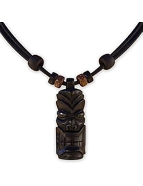 HANA LIMA ® Surferkette Tiki Tikikette Neuseeland Lederkette Surferhalskette