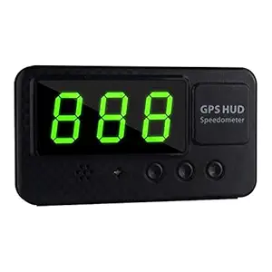 Universal GPS Head Up Display Useful Speedometer Odometer Car Digital Speed Display ABS Speeding Alarm Car Clock for All Vehicles (Black)