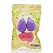 Dolovemk Makeup Sponges Blenders Soft Beauty Blending Egg | 3PCS/PACK MINI SIZE: 4.5x3 cm. LATEX-FREE Bigger when Wet. (PURPLE+ROSE)