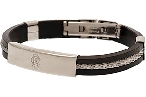 RAN Rangers FC Silver Inlay Silicone Bracelet Official Merchandise