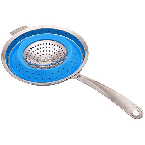 GRÄWE® Silikon-Sieb faltbar mit Edelstahlring - 2