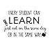Produktbild liuweideshoop Jeder Student Kann Wandaufkleber Lernen Klassenzimmer Ermutigen Sie Motto Home Decor Pencil Apple Wandtattoos Vinyl Kinderzimmer Wandkunst 59X96Cm