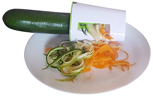 Spiralschneider Hand für Gemüsespaghetti Vegetable Spiralizer Gemüse Spiralizer Beste Veggie und Obst Spiralisieren Gemüse Cutter Cheese Slicer Food Slicer Mandoline Slicer - 3