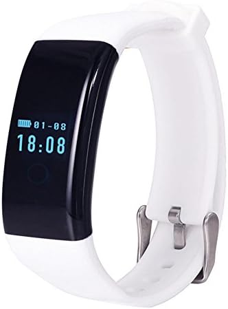 CFZHANG Smart Bracelet Heart Rate Monitor Fitness Activity Pedometer Sleep Tracker Bluetooth 4.0 Waterproof Swimming Smartwatch Pedometer Smartphones for Android & iOS Smartphones Like iPhone Samsung , white