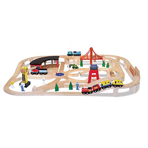 Melissa & Doug - Juego de Tren de Madera (10701)